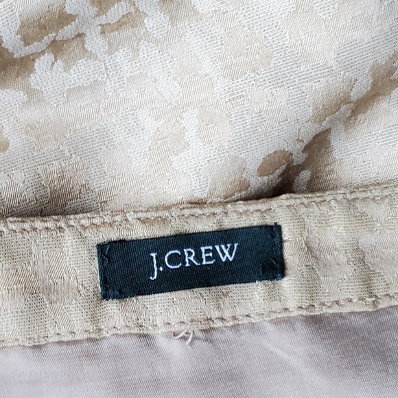 ♻️DONATED✅J Crew Gold Hounds Tooth Skirt - Picture 5 of 5